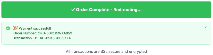 Button Group Success